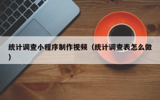 张掖统计调查小程序制作视频（统计调查表怎么做）